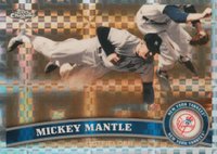 2011 Topps Chrome #7 Mickey Mantle X-Fractor Baseball Card
