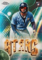 2024 Topps Chrome Update Stratospheric Stars #18 Junior Caminero Baseball Card