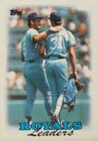 1988 Topps Tiffany #141 Royals Leaders Baseball Card