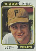1974 Topps #237 Ken Brett Baseball Card