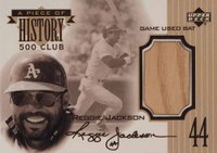 1999 Upper Deck Piece of History 500 HR Club #563HR Reggie Jackson Baseball Card