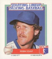 1988 Starting Line Up Talking Baseball # Robin Yount Baseball Card
