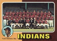 1975 Topps Mini #331 Cleveland Indians Team Baseball Card