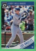 2018 Panini Donruss Optic #115 Cody Bellinger Batting Stance-Green Ref. Baseball Card