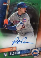 2019 Finest Autographs #FA-PA Pete Alonso Baseball Card