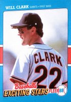 1988 Fleer Exciting Stars #9 Will Clark Baseball Card
