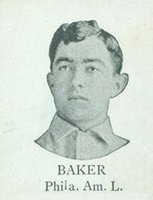 1909 Colgan's Chips Square Proofs # Frank Baker Baseball Card