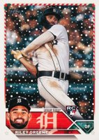 2023 Topps Holiday #H70 Riley Greene Sssp Baseball Card