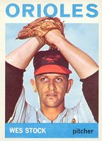 1964 Topps #382 Wes Stock Baseball Card