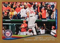 2014 Topps Mini #390 Bryce Harper Gold Baseball Card