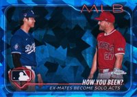 2024 Topps Chrome Sapphire Update Series #76 Mike Trout/Shohei Ohtani Baseball Card