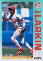 1992 Fleer #411 Barry Larkin Baseball Card