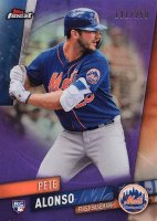 2019 Finest #44 Pete Alonso Purple Refractor Baseball Card