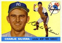 1955 Topps #188 Charlie Silvera Baseball Card