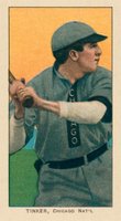 1909 White Borders Ghosts, Miscuts, Proofs, Blank Backs & Oddities #485 Joe Tinker Bat Off Shoulder Baseball Card