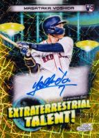 2023 Topps Cosmic Chrome Extraterrestrial Talent Autograph #MY Masataka Yoshida Gold Interstellar Baseball Card