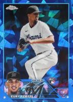 2023 Topps Chrome Update Sapphire Edition #139 Eury Perez Baseball Card