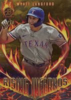 2024 Bowman Rising Infernos #RI13 Wyatt Langford Gold Baseball Card
