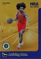 2019 Panini Hoops Premium Stock Arriving Now #16 Coby White Purple Basketball Card