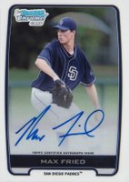 2012 Bowman Chrome Draft Picks & Prospects Autograph #BCAMF Max Fried Baseball Card