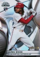 2025 Topps Chrome Black #104 James Wood Refractor Baseball Card