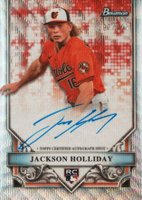 2024 Bowman Sterling Rookies Autographs #RAJH Jackson Holliday Wave Refractor Baseball Card