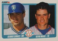 1990 Fleer #641 George Canale/Kevin Maas Baseball Card