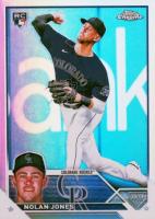 2023 Topps Chrome #43 Nolan Jones Refractor Baseball Card