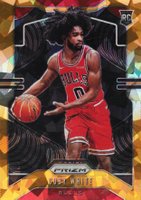 2019 Panini Prizm #253 Coby White Orange Ice Basketball Card
