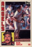 1984 Topps Tiffany #315 Bob Grich Baseball Card