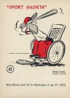 1963 Gad Fun Cards #45 Nick Altrock Baseball Card