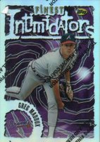 1996 Finest #1 Greg Maddux Refractor w/Coating Baseball Card