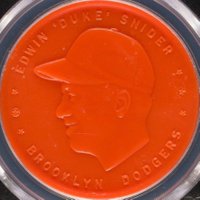 1955 Armour Coins # Duke Snider Decimal .341 Baseball Card