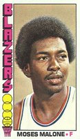 1976 Topps #101 Moses Malone Basketball Card
