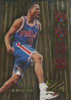 1997 Skybox Z-Force Boss #8 Allen Iverson Super Boss Basketball Card