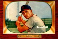 1955 Bowman #205 Rip Repulski Baseball Card
