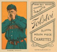 1909 White Borders Tolstoi #224 Miller Huggins Hands At Mouth Baseball Card