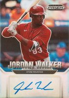 2022 Panini Prizm Draft Picks Autographs #AUJW Jordan Walker Baseball Card