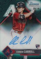 2023 Bowman Sterling Sterling Tek Autographs #STACC Corbin Carroll Aqua Refractor Baseball Card