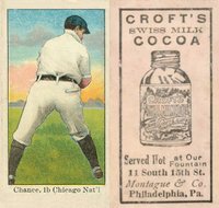 1909 Croft's Cocoa # Frank Chance Baseball Card
