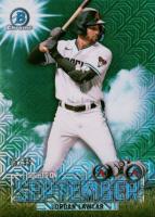 2023 Bowman Mega Box Chrome Sights on September #SOS1 Jordan Lawlar Green Refractor Baseball Card