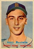 1957 Topps #390 Reno Bertoia Baseball Card