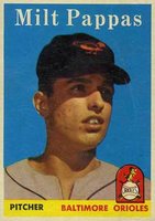 1958 Topps #457 Milt Pappas Baseball Card