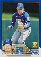 2023 Topps #7 Bobby Witt Jr. Royal Blue Baseball Card
