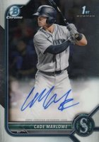 2022 Bowman Chrome Prospect Autographs #CPACM Cade Marlowe Baseball Card