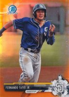 2017 Bowman Draft #BDC71 Fernando Tatis Jr. Chrome-Orange Refractor Baseball Card