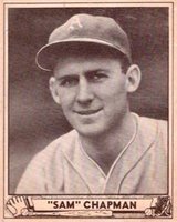 1940 Play Ball #194 Sam Chapman Baseball Card