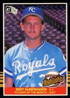 1985 Donruss Highlights #26 Bret Saberhagen Baseball Card