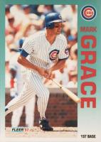 1992 Fleer #381 Mark Grace Baseball Card