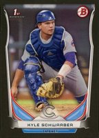 2014 Bowman Draft Picks #DP2 Kyle Schwarber Asia Black Baseball Card